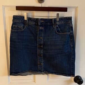 Old Navy Dark Blue Denim Mini Skirt